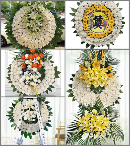 上海奉贤区柘林镇三桥村花圈速递